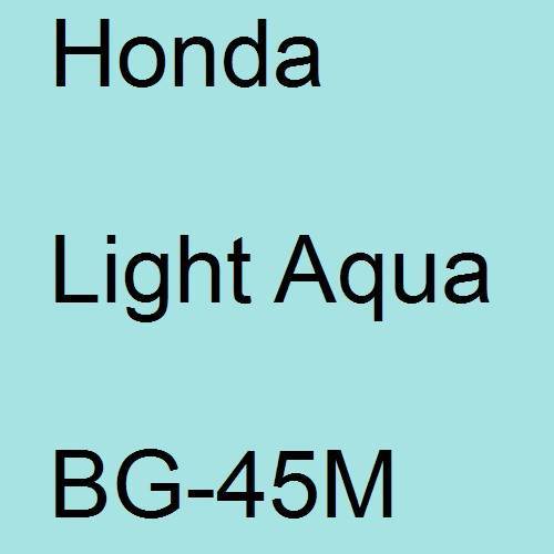 Honda, Light Aqua, BG-45M.